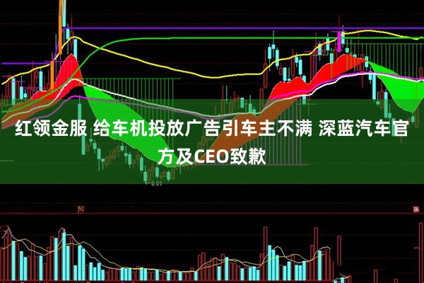 红领金服 给车机投放广告引车主不满 深蓝汽车官方及CEO致歉