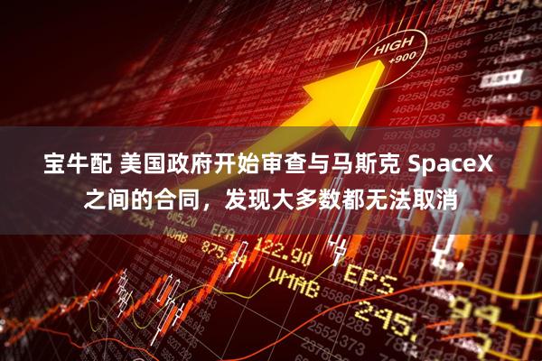 宝牛配 美国政府开始审查与马斯克 SpaceX 之间的合同，发现大多数都无法取消
