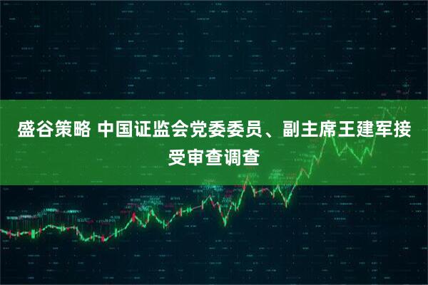 盛谷策略 中国证监会党委委员、副主席王建军接受审查调查