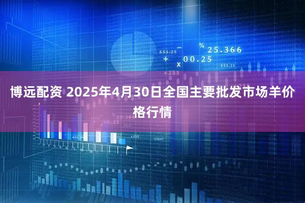 博远配资 2025年4月30日全国主要批发市场羊价格行情